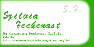 szilvia heckenast business card